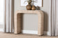 bali & pari Yareli Bohemian Woven Natural Grasscloth Console Table