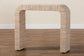 bali & pari Yareli Bohemian Woven Natural Grasscloth Console Table