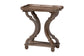 Baxton Studio Yannick French Country Antique Brown Wood End Table