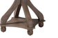 Baxton Studio Westlyn French Country Antique Brown Wood End Table