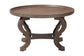 Baxton Studio Madrona French Country Antique Brown Wood Coffee Table