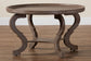 Baxton Studio Madrona French Country Antique Brown Wood Coffee Table