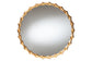 Baxton Studio Everette Antique Goldleaf Bamboo-Border Accent Wall Mirror