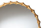 Baxton Studio Everette Antique Goldleaf Bamboo-Border Accent Wall Mirror