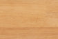 Baxton Studio Dawson Japandi Cream Teddy Fabric and Oak Brown Wood Queen Bed