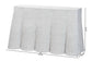 bali & pari Palm Bohemian White Scallop Rattan Console Table