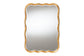 Baxton Studio Fredrika Antique Goldleaf Scalloped Wood Accent Wall Mirror