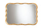 Baxton Studio Fredrika Antique Goldleaf Scalloped Wood Accent Wall Mirror