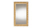 Baxton Studio Vadim Antique Gold Wood Accent Mirror with Seashell Border