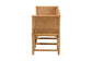 bali & pari Seranay Bohemian Scallop Light Honey Rattan Accent Bench