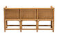 bali & pari Seranay Bohemian Scallop Light Honey Rattan Accent Bench