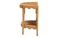 bali & pari Paisley Bohemian Scallop Light Honey Rattan Console Table