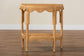 bali & pari Paisley Bohemian Scallop Light Honey Rattan Console Table