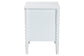 Baxton Studio Lucera Mid-Century White 2-Drawer Bobbin Nightstand