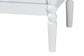 Baxton Studio Lucera Mid-Century White 2-Drawer Bobbin Nightstand