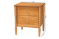 Baxton Studio Lucera Mid-Century Oak Brown 2-Drawer Bobbin Nightstand