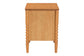 Baxton Studio Lucera Mid-Century Oak Brown 2-Drawer Bobbin Nightstand
