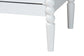Baxton Studio Lucera Mid-Century White Bobbin Wood 4-Drawer Chest