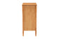 Baxton Studio Lucera Mid-Century Oak Brown Bobbin Wood 4-Drawer Chest