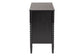 Baxton Studio Lucera Mid-Century Black Bobbin Wood 6-Drawer Dresser