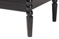 Baxton Studio Lucera Mid-Century Black Bobbin Wood 6-Drawer Dresser