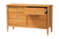 Baxton Studio Lucera Mid-Century Oak Brown Bobbin Wood 6-Drawer Dresser