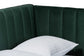Baxton Studio Oksana Glam and Luxe Emerald Green Velvet and Gold Metal Full Daybed