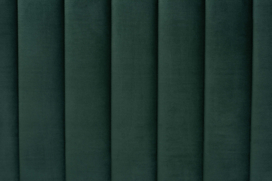 Baxton Studio Oksana Glam and Luxe Emerald Green Velvet and Gold Metal Full Daybed