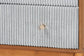 Baxton Studio Taylin Mid-Century Grey Corduroy and Oak Brown Wood 4-Drawer Chest