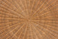bali & pari Avalon Natural Rattan Round Coffee Table with Scalloped Pedestal Base – Coastal Boho Wicker Accent Table for Living Room or Sunroom