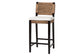 Alise Seagrass Bar Stool with Cushion