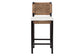 Alise Seagrass Bar Stool with Cushion