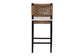 Alise Seagrass Bar Stool with Cushion