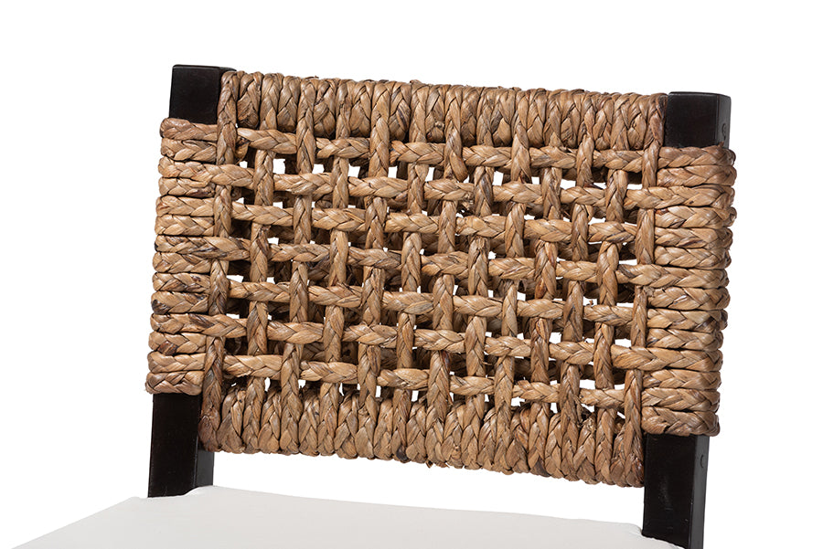 Alise Seagrass Bar Stool with Cushion