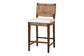 Alise Seagrass Counter Stool with Cushion