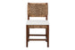 bali & pari Alise Handwoven Seagrass Dining Chair with Mahogany Wood Frame with Cushion- Woven Back and Seat Chair