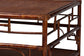 bali & pari Sebalio Tortoise Natural Rattan Coffee Table with Open Shelf - Vintage Style Center Table for Living Room, Sunroom, or Coastal Living Space
