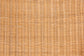 bali & pari Maya Natural Rattan Accent Chair - Hand Woven Wicker Dining Chair with Scalloped Skirt and Cushion, Coastal Boho Style Seating for Dining or Living Room, Light Honey
