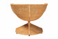 bali & pari Reya Natural Rattan Lounge Chair - Handwoven Wicker Accent Seating with Pedestal Base for Modern Boho, Coastal, or Tropical Living Room Spaces