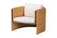 bali & pari Carina Natural Rattan 3-Piece Living Room Set - Lounge Sofa and Armchairs with Handwoven U-Shaped Design for Boho, Coastal, or Tropical Interiors