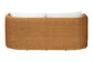bali & pari Carina Natural Rattan Sofa with Cushion - Handwoven 3-Seater Couch with U-Shaped Sculptural Frame and Deep Seating for Boho, Coastal, or Tropical Living Spaces