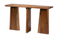 bali & pari Caruso Suar Wood Console Table - Live Edge Statement Table for Entryway or Living Room