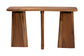 bali & pari Caruso Suar Wood Console Table - Live Edge Statement Table for Entryway or Living Room