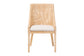bali & pari Beata Natural Rattan Dining Chair - Handcrafted Wingback Accent Chair with Woven Detailing and Removable Cushion, Coastal Boho Seating for Kitchen or Dining Room