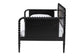 Baxton Studio Lucera Bobbin Daybed - Wooden Spindle Bed Frame, Classic Style Sofa Bed for Bedroom or Guest Room, Twin, Black