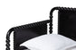 Baxton Studio Lucera Bobbin Daybed - Wooden Spindle Bed Frame, Classic Style Sofa Bed for Bedroom or Guest Room, Twin, Black