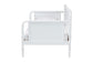 Baxton Studio Lucera Bobbin Daybed - Wooden Bed Frame with Turned Spindle Detailing, Classic Style Sofa Bed for Bedroom or Guest Room, Twin, White
