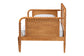 Baxton Studio Lucera Bobbin Twin-To-King Expandable Daybed - Wood Bed Frame with Turned Spindle Detailing, Classic Style Sofa Bed for Bedroom or Guest Room, Oak Brown