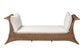 bali & pari Kalisha Natural Rattan Daybed with Cushions - Coastal Boho Indoor Lounge Sofa Bench for Living Room, Sunroom, or Bedroom Relaxation