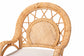 bali & pari Adam Natural Rattan Counter Stool with Cushion - Handwoven Wicker Swivel Bar Chair for Kitchen Island or Lounge Area